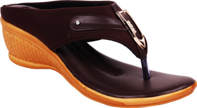 

Footshez Women Brown Wedges