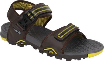 Campus Men Brown::Yellow Sandals