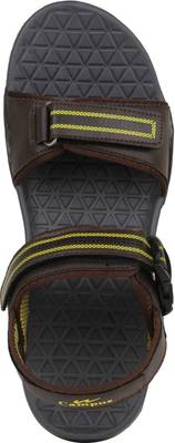 Campus Men Brown::Yellow Sandals