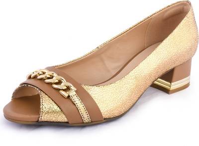 Cecconello Women Brown/Gold Heels