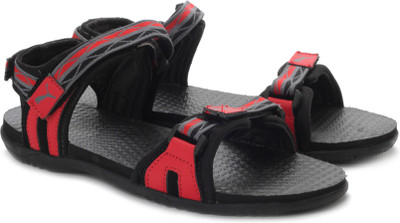 

Puma Men 04, High Risk Red, Black, Steel Gray Sports Sandals