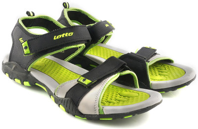 

Lotto Men Black/Lime Sports Sandals