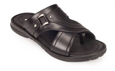 Khadim's Men Black Sandals