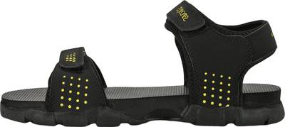Kraasa Men Black::Yellow Sandals