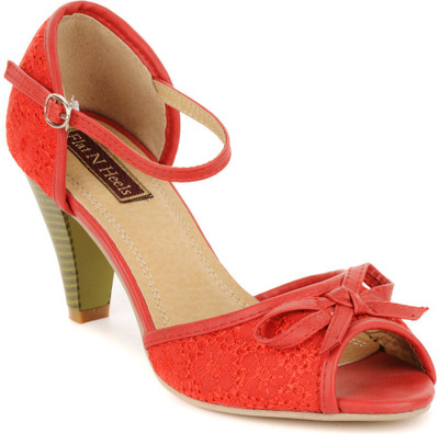 

Flat n Heels Women Red Heels