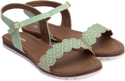 

Bata Women Green Flats