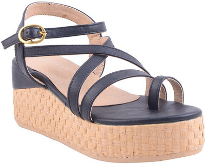 

Adorn Women Black Wedges