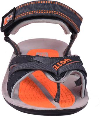 Aztec Men Orange, Grey Sandals