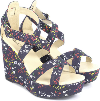 Miss CL By Carlton London Women Blue Wedges
