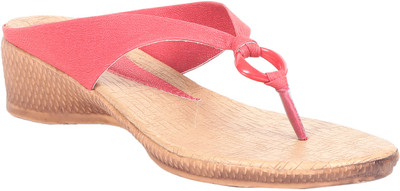 

Adorn Women Beige,Red Wedges