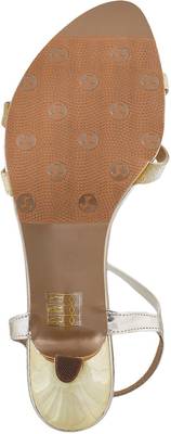 Mochi Women 15,Gold Heels