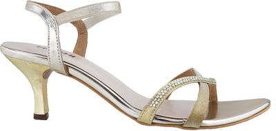 Mochi Women 15,Gold Heels