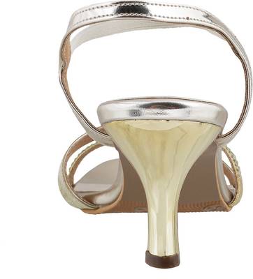 Mochi Women 15,Gold Heels