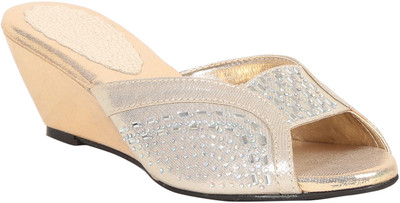 

Adorn Women Gold Wedges