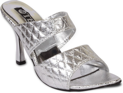 TEN Women Silver Heels