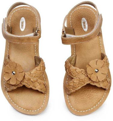 

Beanz Girls Velcro Strappy Sandals(Beige