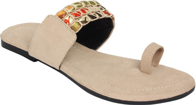 Jade Women Beige Flats
