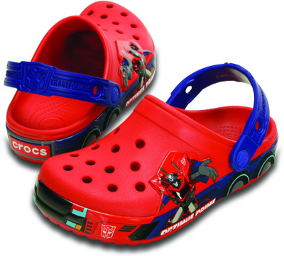 

Crocs Girls Sports Sandals, Flame/cerulean blue