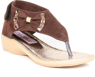 

Do Bhai Girls Sports Sandals(Brown