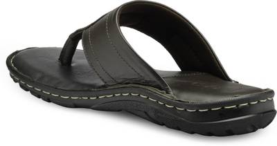 Teakwood Men Black Sandals