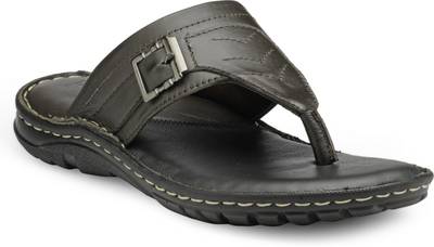 Teakwood Men Black Sandals