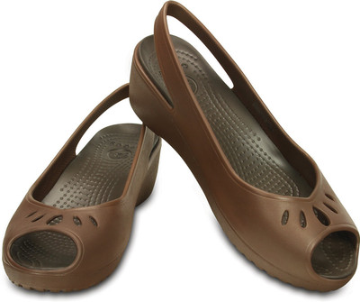 

Crocs Women Brown Wedges