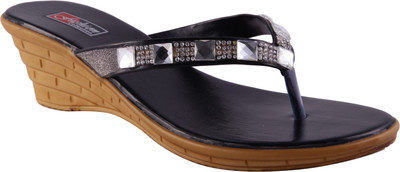 

Adorn Women Black Wedges