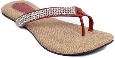 

Indirang Women Maroon Flats