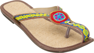 

Footrendz Women Blue::Yellow; red; green; pink Flats