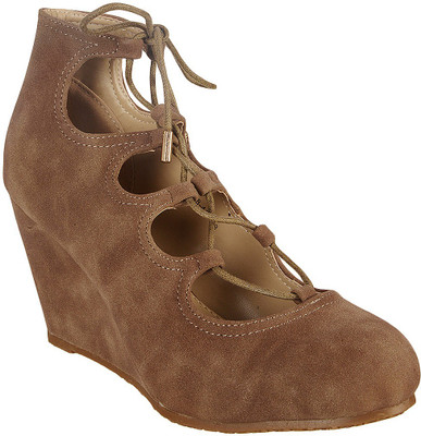 

Flat n Heels Women Khaki Wedges