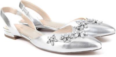 Clarks Women SILVER METAL Bellies