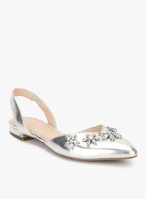 Clarks Women SILVER METAL Bellies