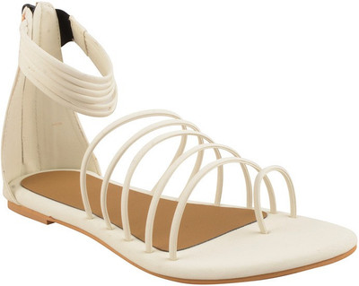 

Adorn Girls Flats(White