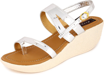 

Shooz Women Silver Wedges