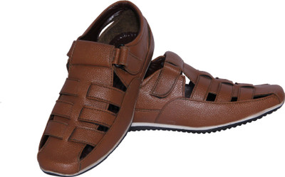 

MBS Collection Men Camel Sandals