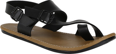 

Kraasa Men Black Flats
