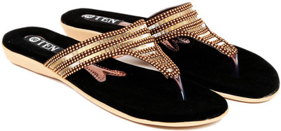 

TEN Women Burgundy Flats