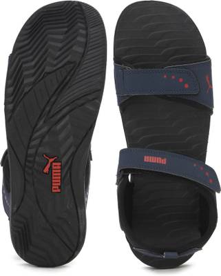 Puma Men Peacoat-High Risk Red Sports Sandals