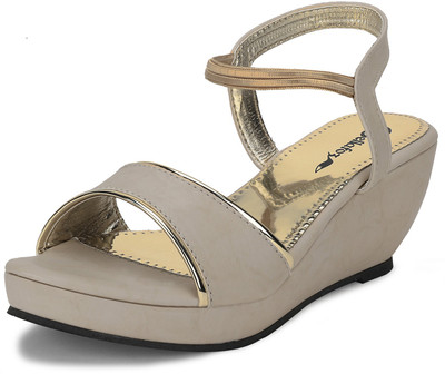 Bellafoz Women CREAM Wedges