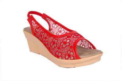 

Bora Bora Women Red Wedges