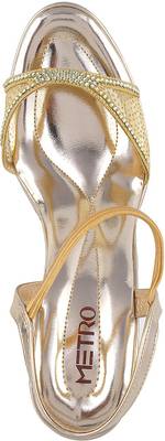 Metro Women Gold Heels