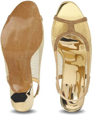 Moonwalk Women Golden Heels