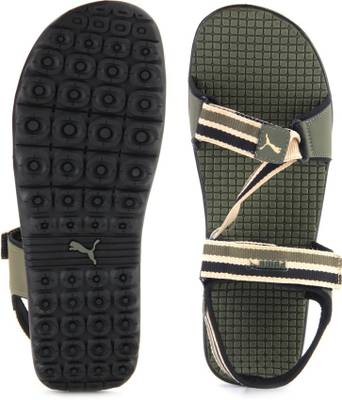 Puma Men burnt olive-pale khaki Sports Sandals