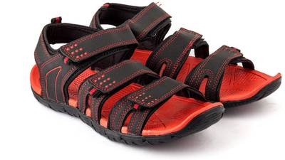 Corpus Men Black::Red Sandals