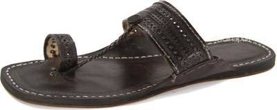 eKolhapuri Men Dark Brown Sandals