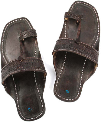 

eKolhapuri Men Dark Brown Flats