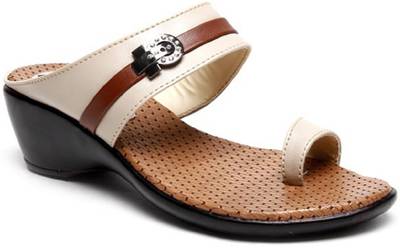 Shoekool Women Cream Heels