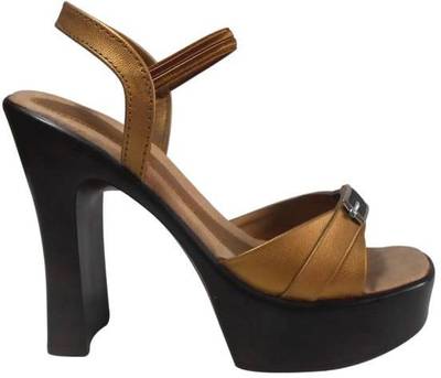 Lily Women Gold Heels