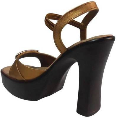 Lily Women Gold Heels