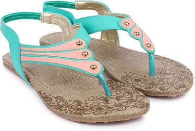 Shezone Women Green Flats